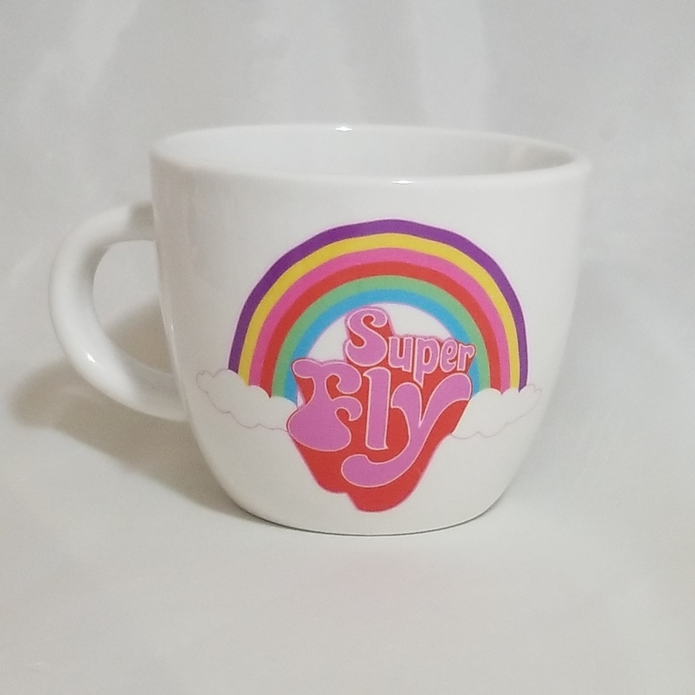 Superfly POP Rainbow Coffee Mug 17oz. NWT Project 62